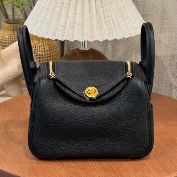 【エルメス HERMES】ミニリンディ トリヨンクレマンス ブラック (89) ゴールド金具(50％手縫い＋50％マシン)